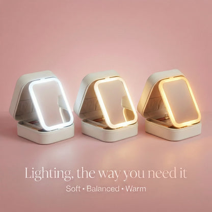 Rivix Makeup Vanity Box with LED Mirror